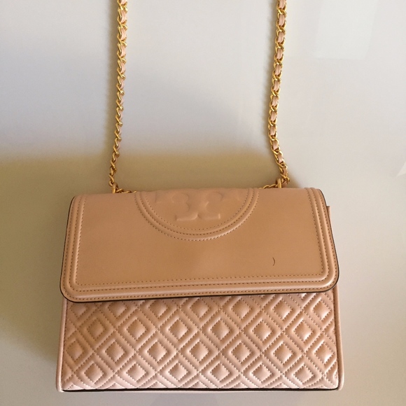 TORY BURCH Fleming Shell Pink Leather Convertible - Picture 2 of 8
